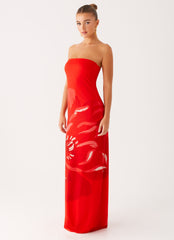 Fabian Maxi Dress - Red