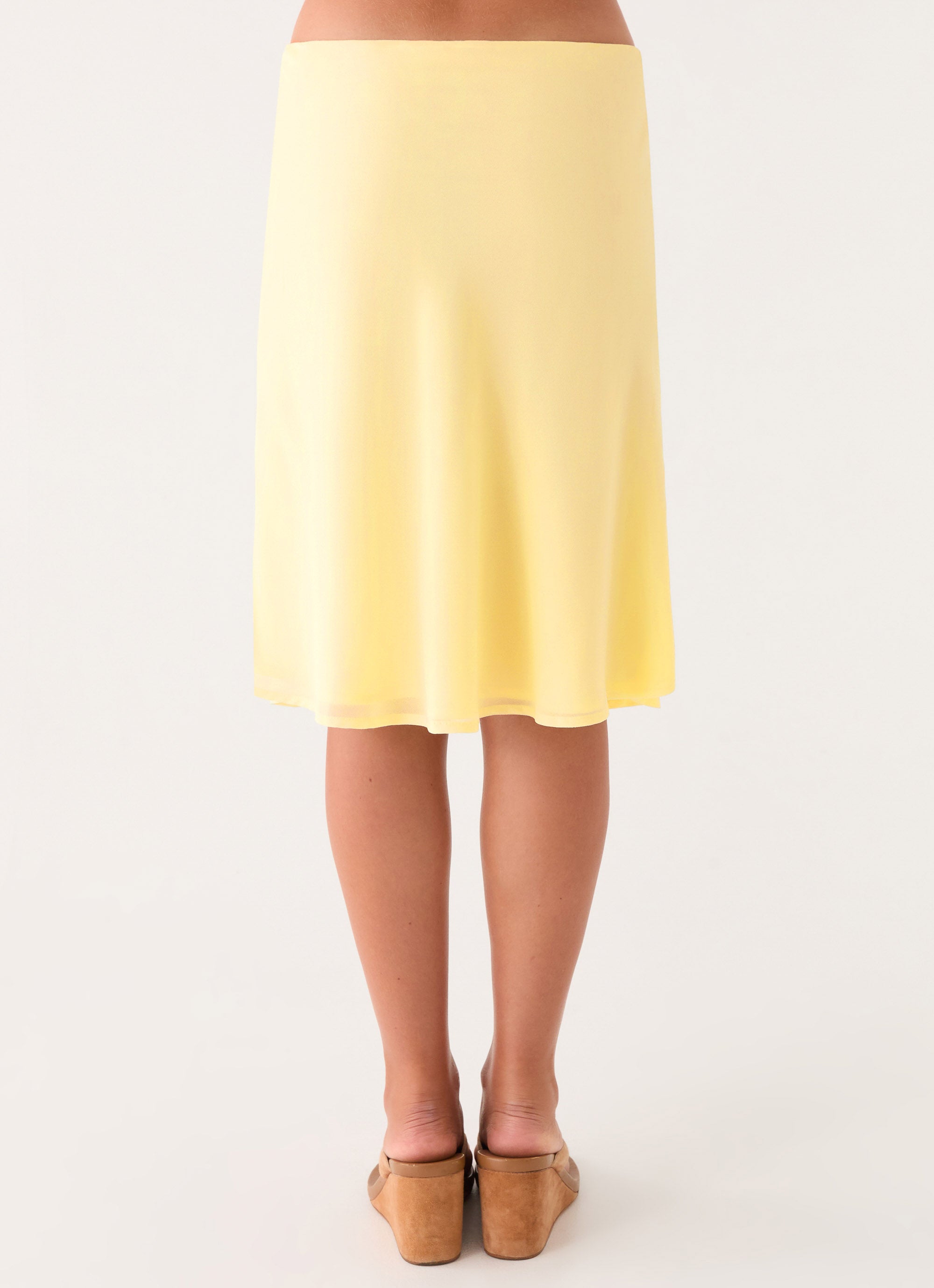 Fayloria Midi Skirt - Lemon