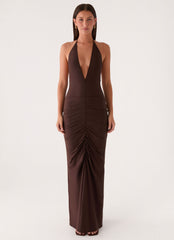 Feel My Rhythm Maxi Dress - Rose Taupe