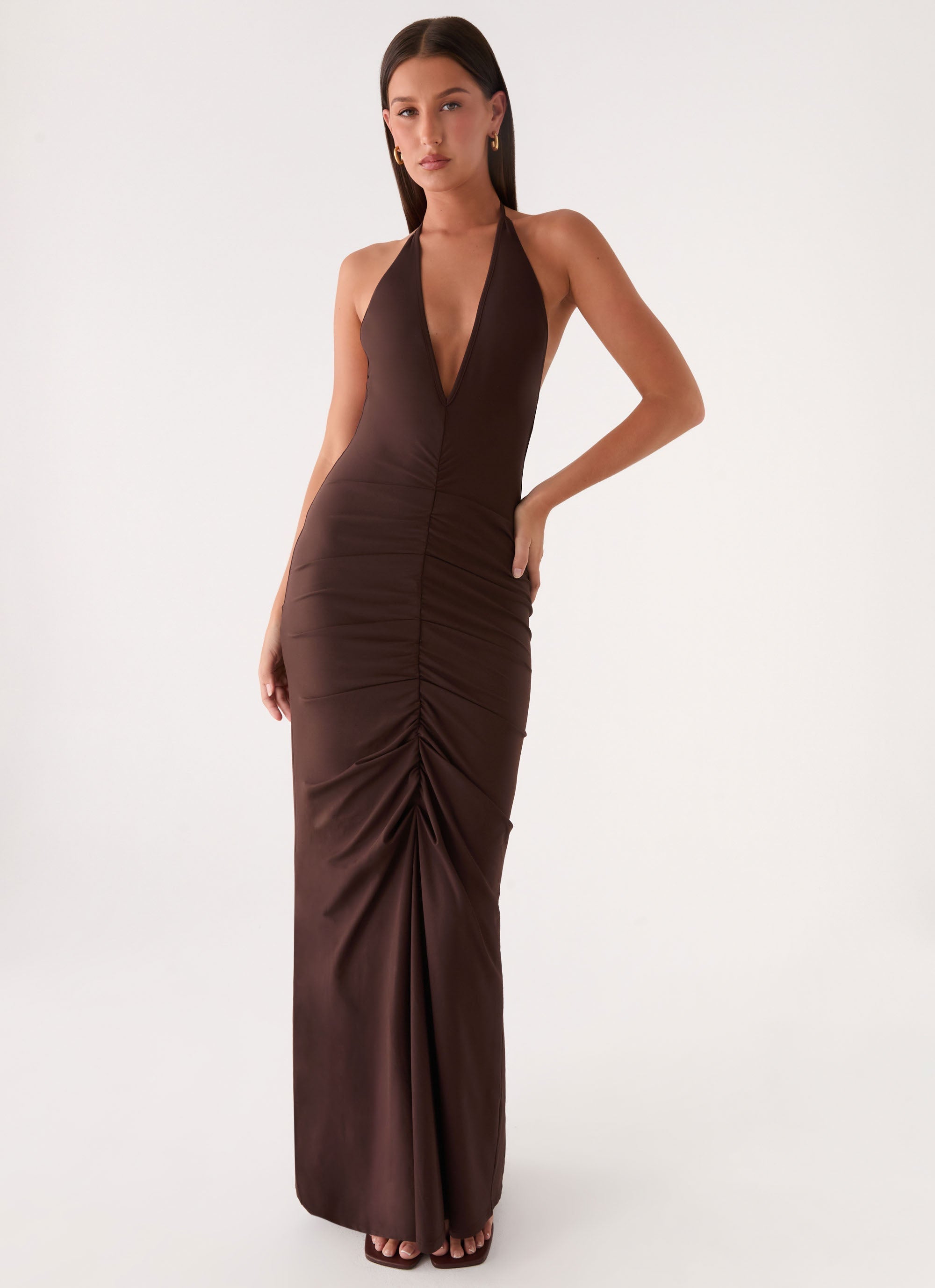 Feel My Rhythm Maxi Dress - Rose Taupe
