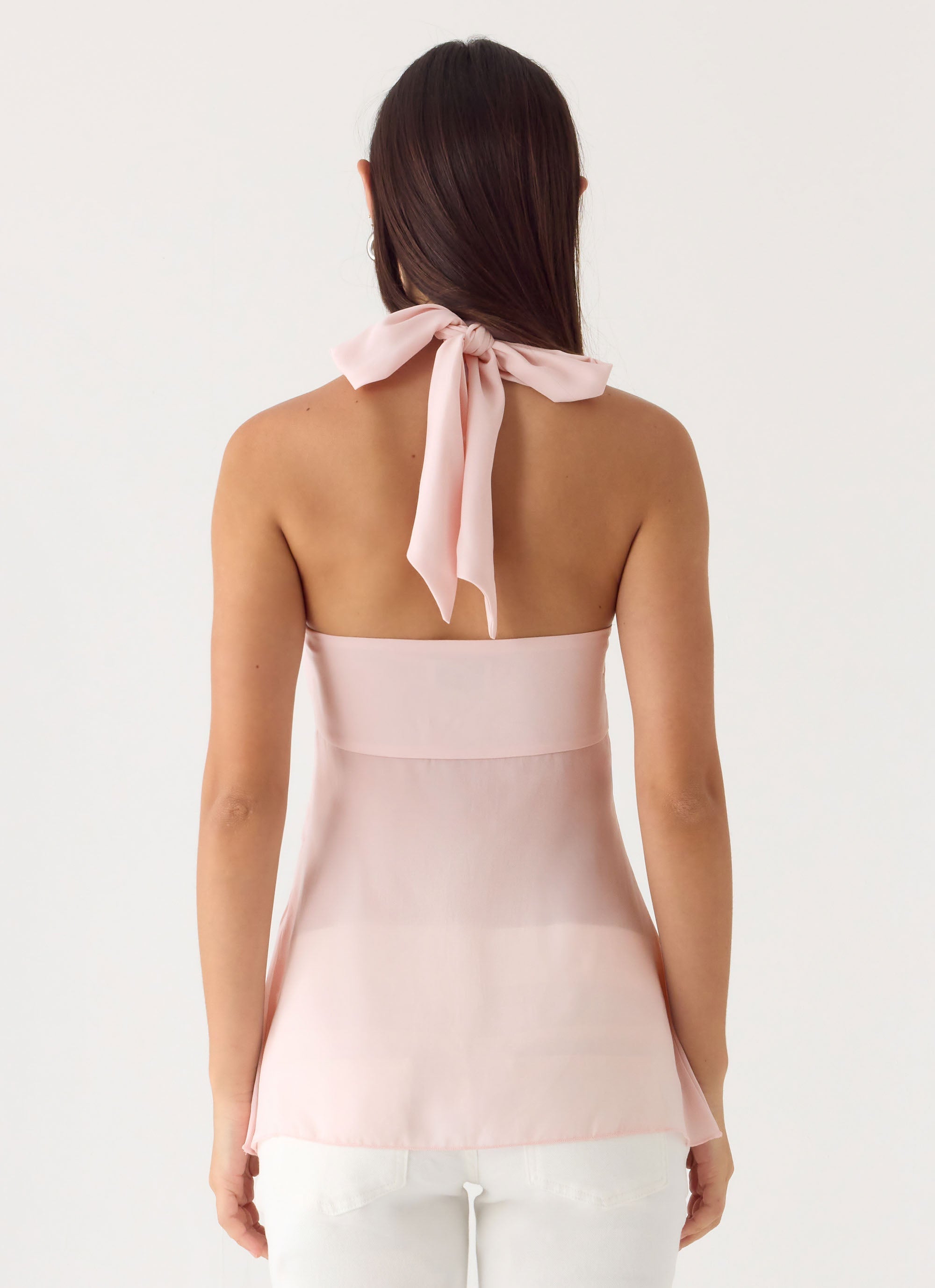 Flip It Embellished Top - Baby Pink