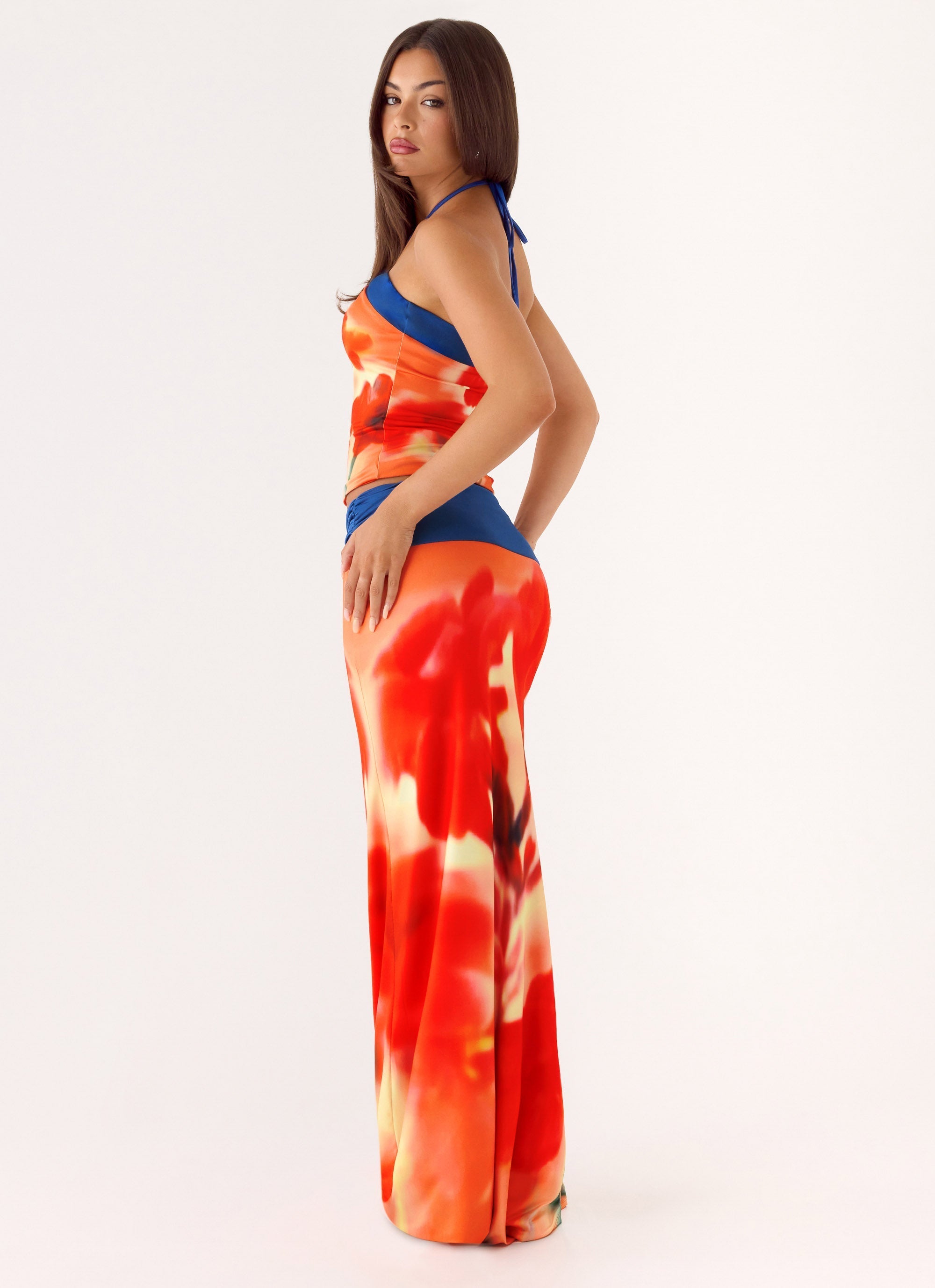 Fraser Maxi Skirt - Sunburnt Petal