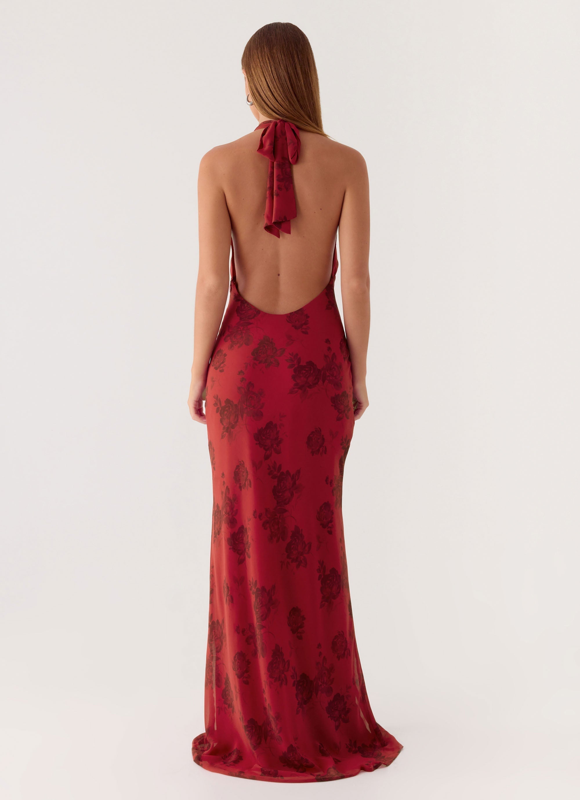Freja Maxi Dress - Cherry Rose