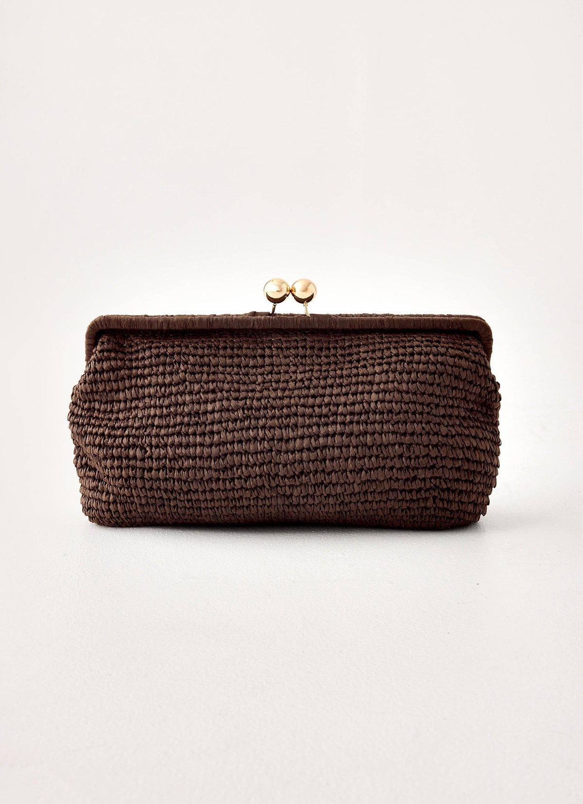 Gia Clutch Bag - Brown