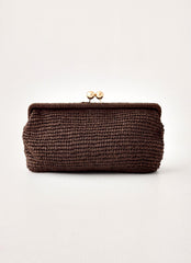 Gia Clutch Bag - Brown