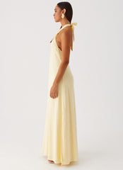Golden Child Linen Maxi Dress - Yellow