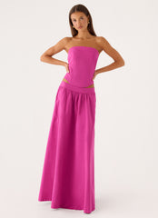 Grand Gestures Maxi Skirt - Berry Kiss
