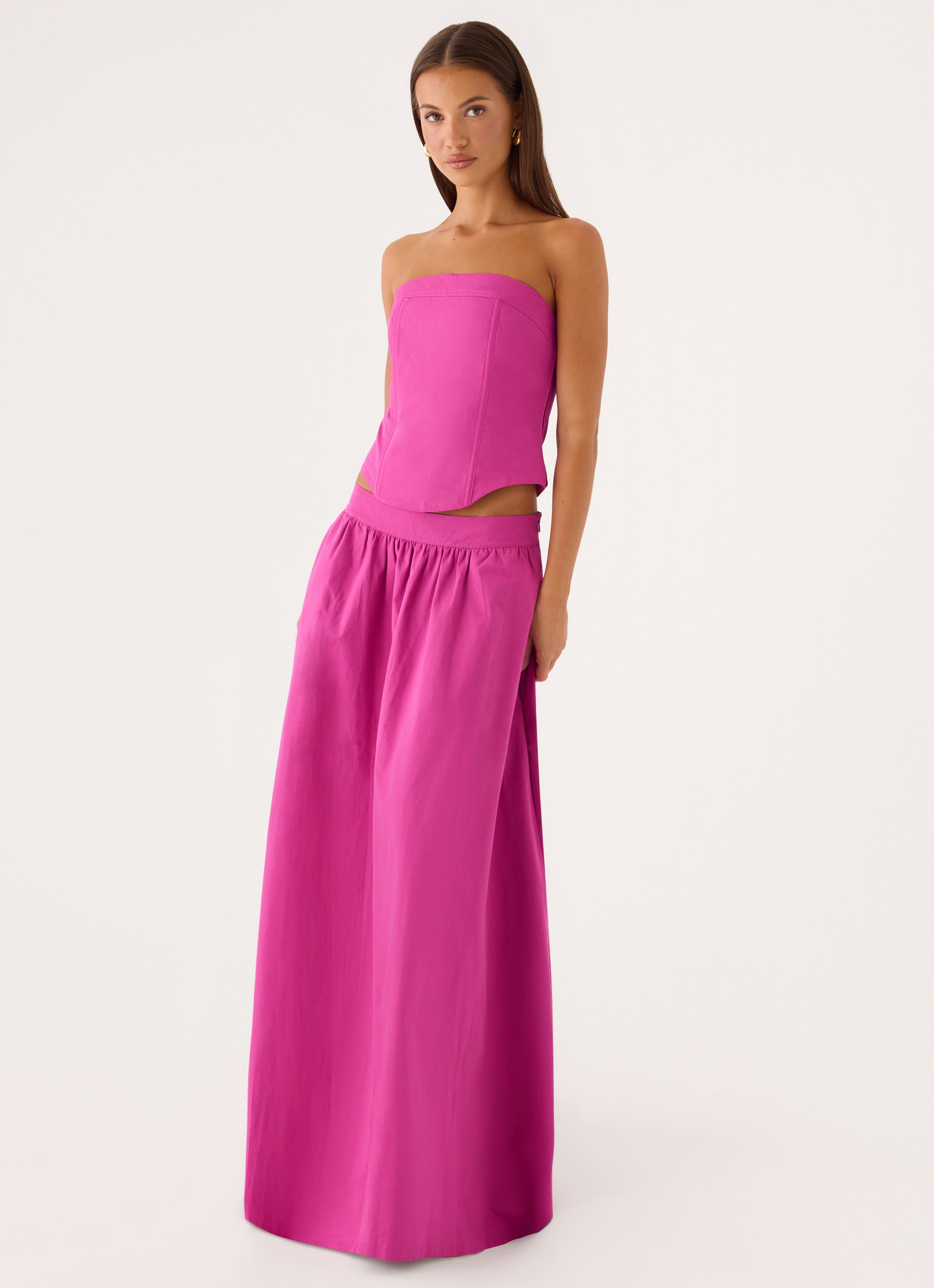 Grand Gestures Maxi Skirt - Berry Kiss