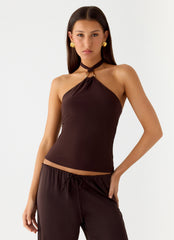 Henrietta Top - Chocolate