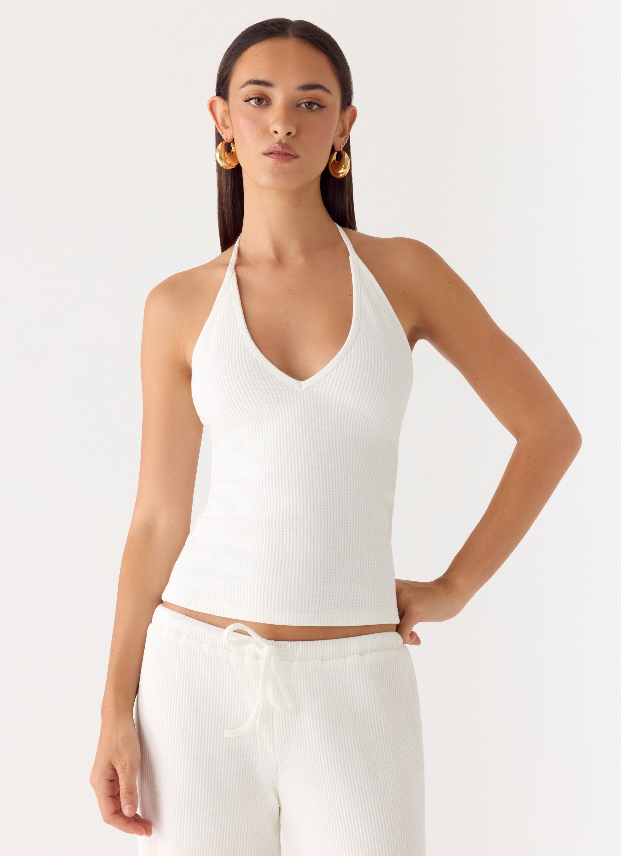Henry Halter Top - Ivory