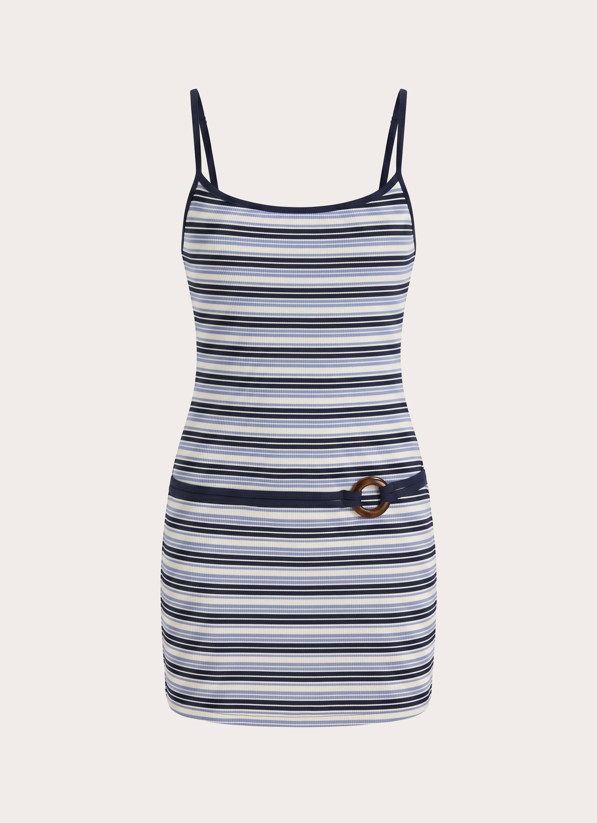 Here All Night Mini Dress - Blue Stripe