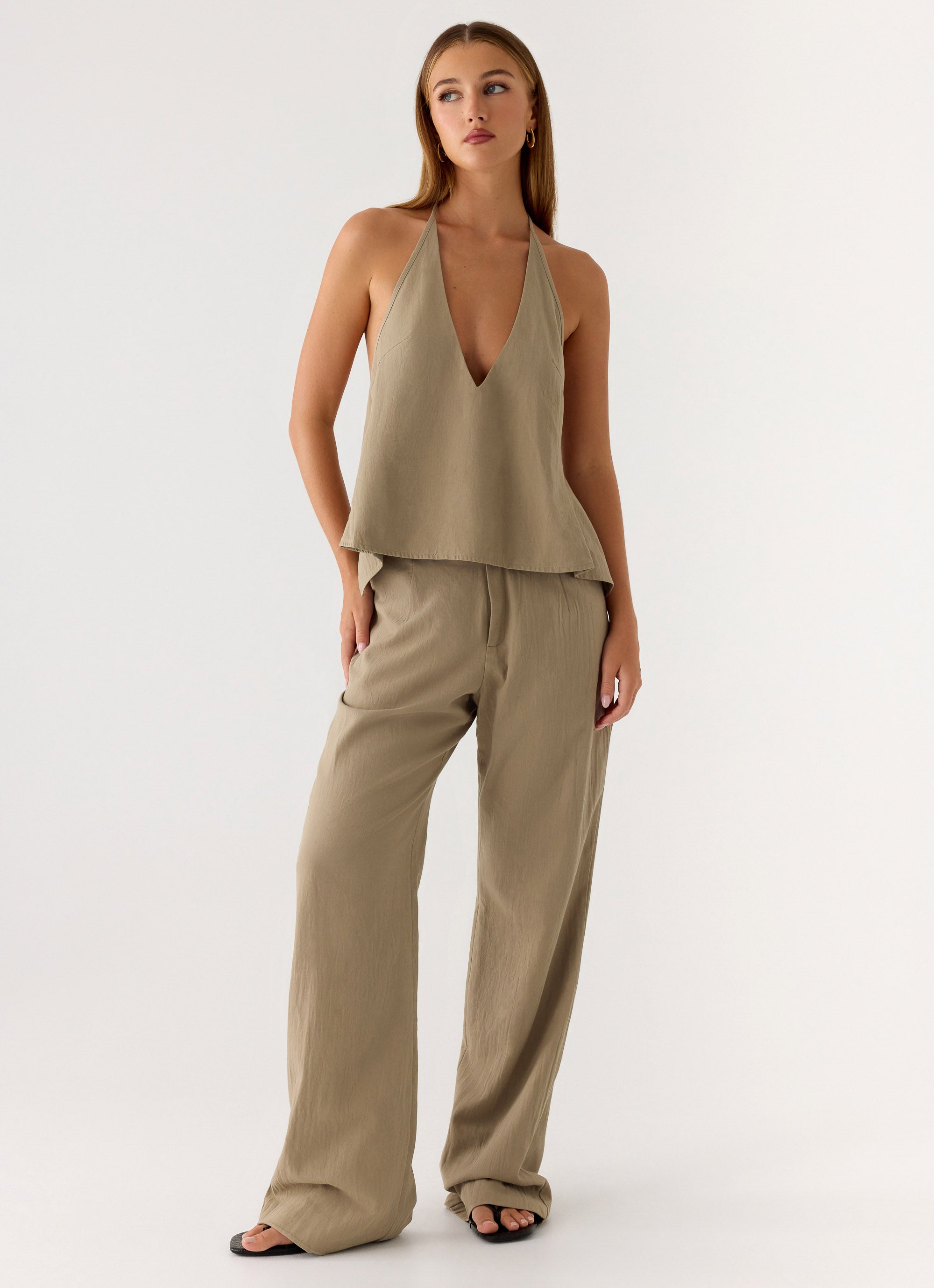 Ingrid Top - Sand Brown