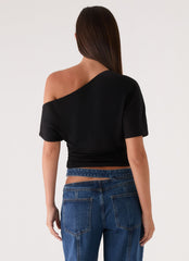 Janni Off Shoulder Top - Black