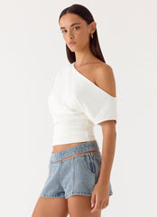Janni Off Shoulder Top - White