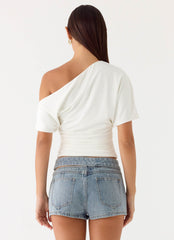 Janni Off Shoulder Top - White