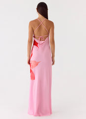 Jasmyn Cowl Maxi Dress - Pink Petal