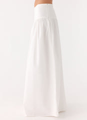 Jayne Maxi Skirt - White