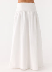 Jayne Maxi Skirt - White