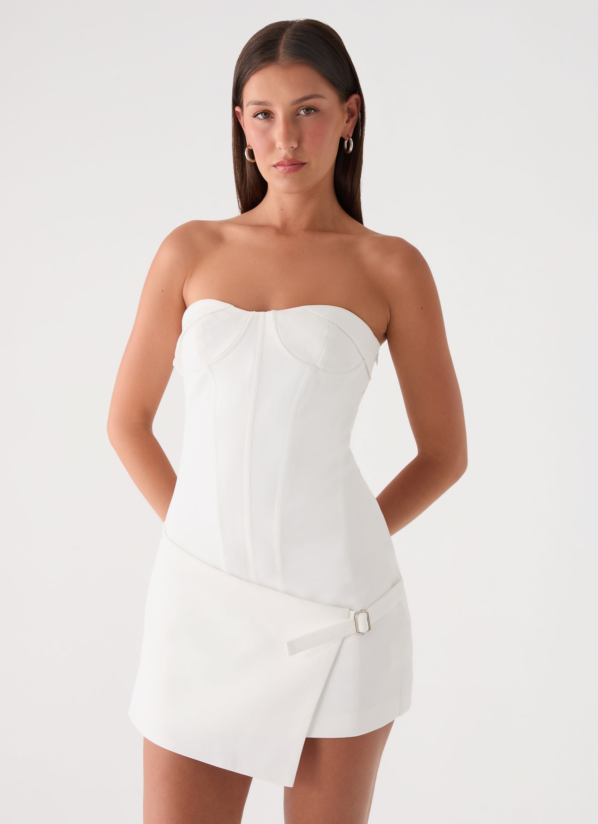 Jennah Mini Dress - White Dove