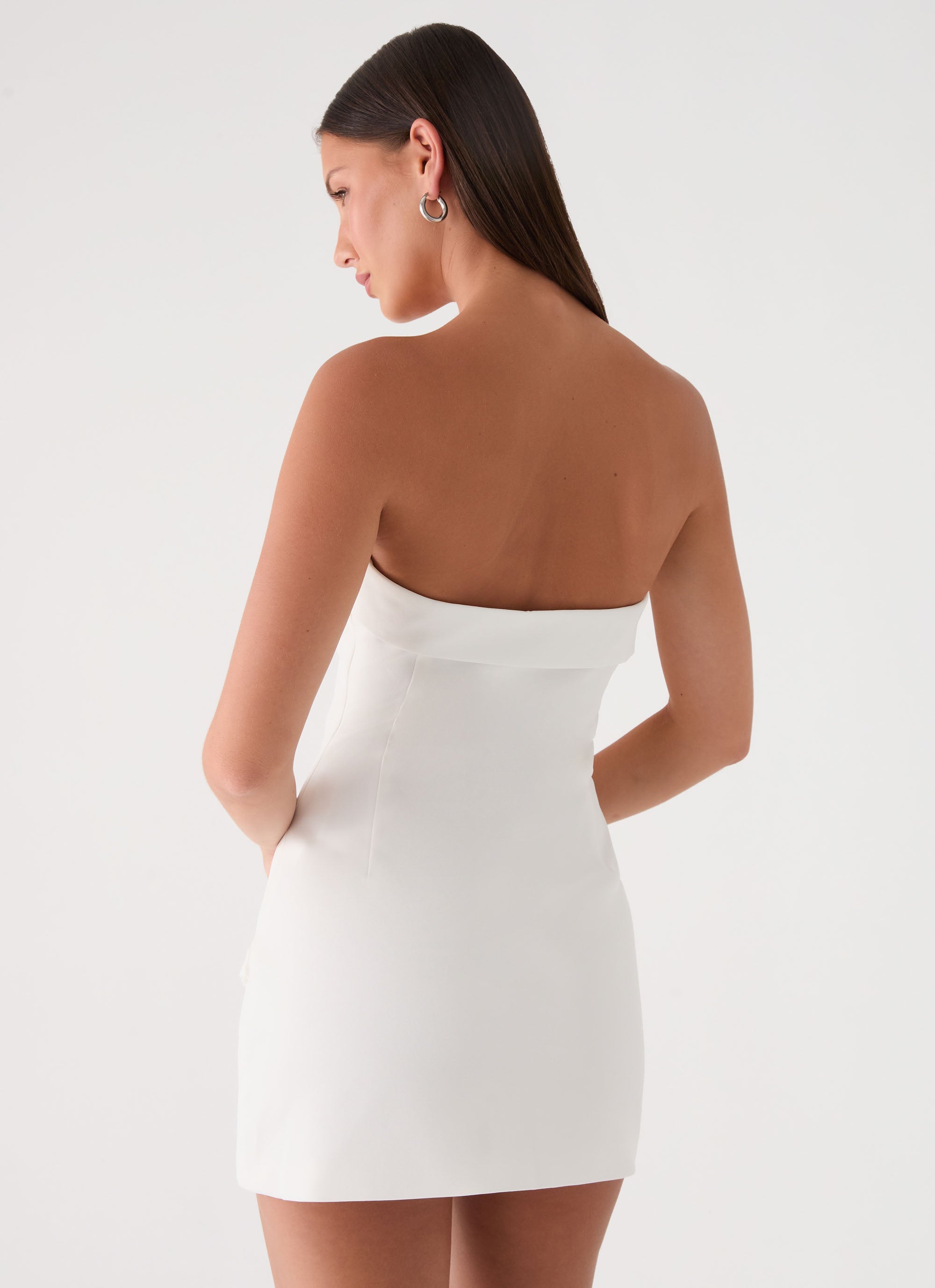 Jennah Mini Dress - White Dove