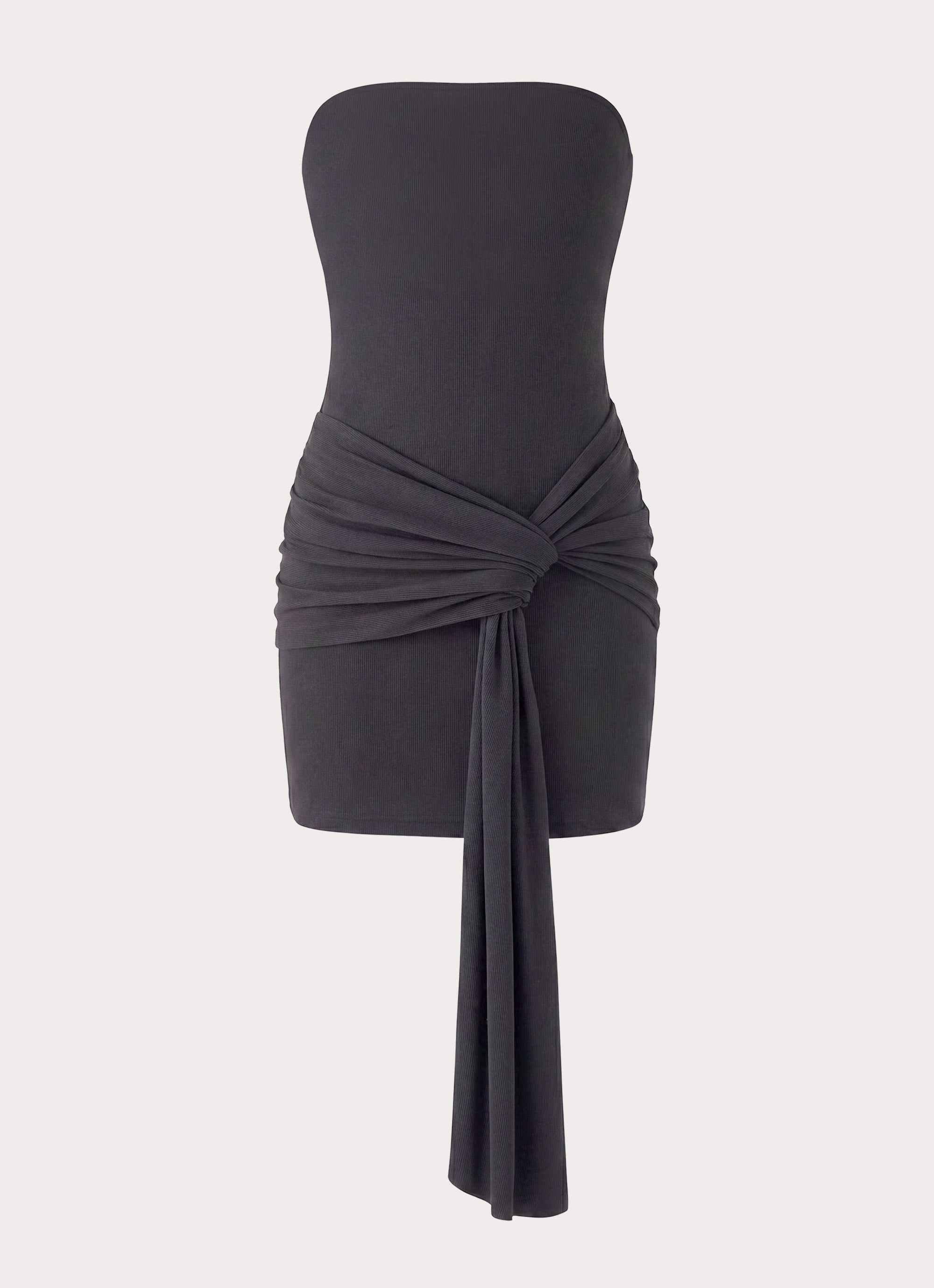 Jiliana Strapless Mini Dress - Charcoal
