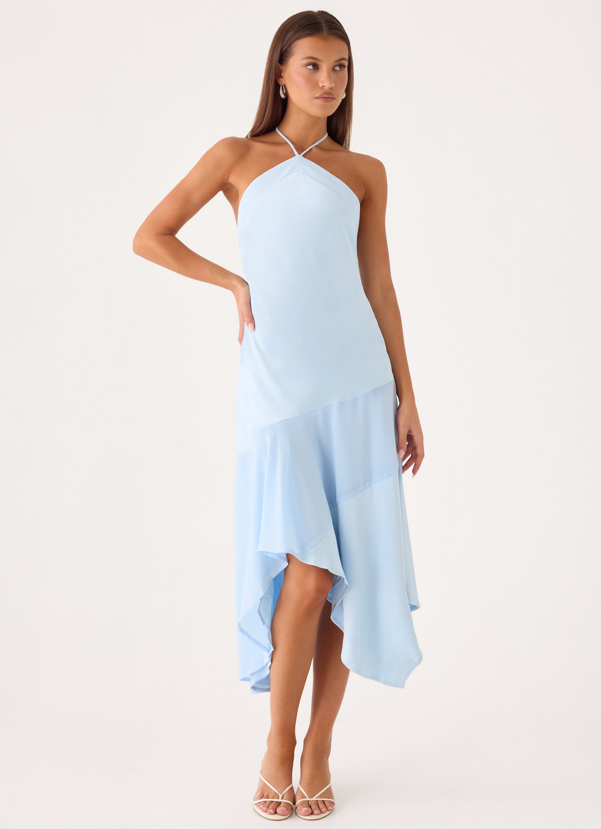 Jinli Midi Dress - Blue
