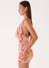 Jonna Mini Dress - Botanic Cheetah