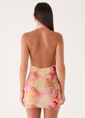 Jonna Mini Dress - Botanic Cheetah