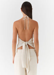 Julissa Halter Top - Oat