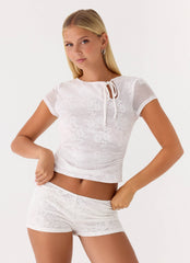 Kathia Mini Shorts - White