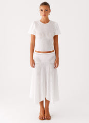 Katta Midi Skirt - Ivory