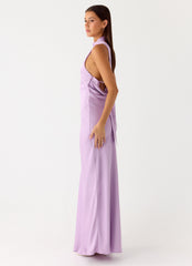 Keena Scarf Maxi Dress - Lavender