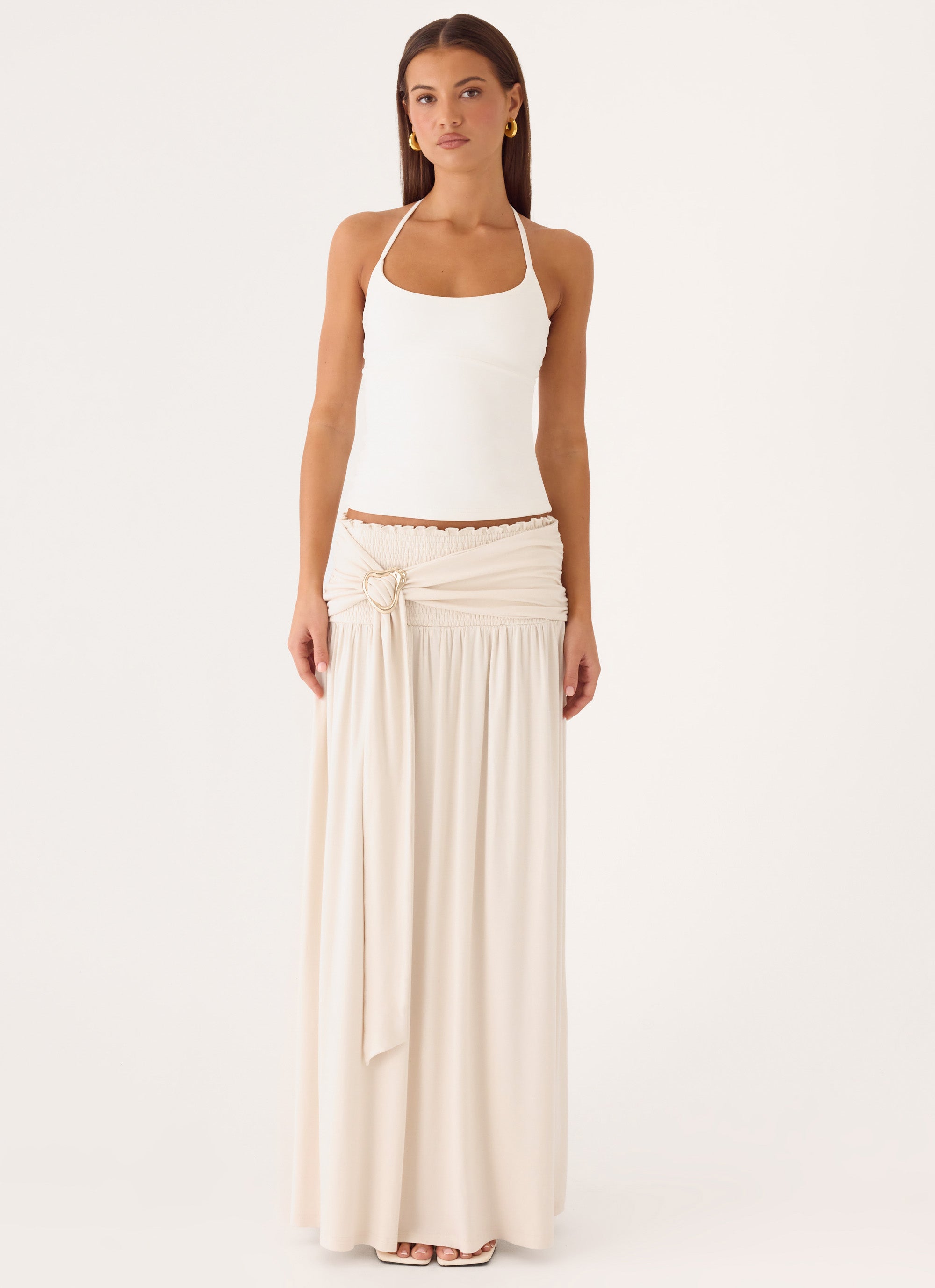 Kelli Hardware Maxi Skirt - Cream