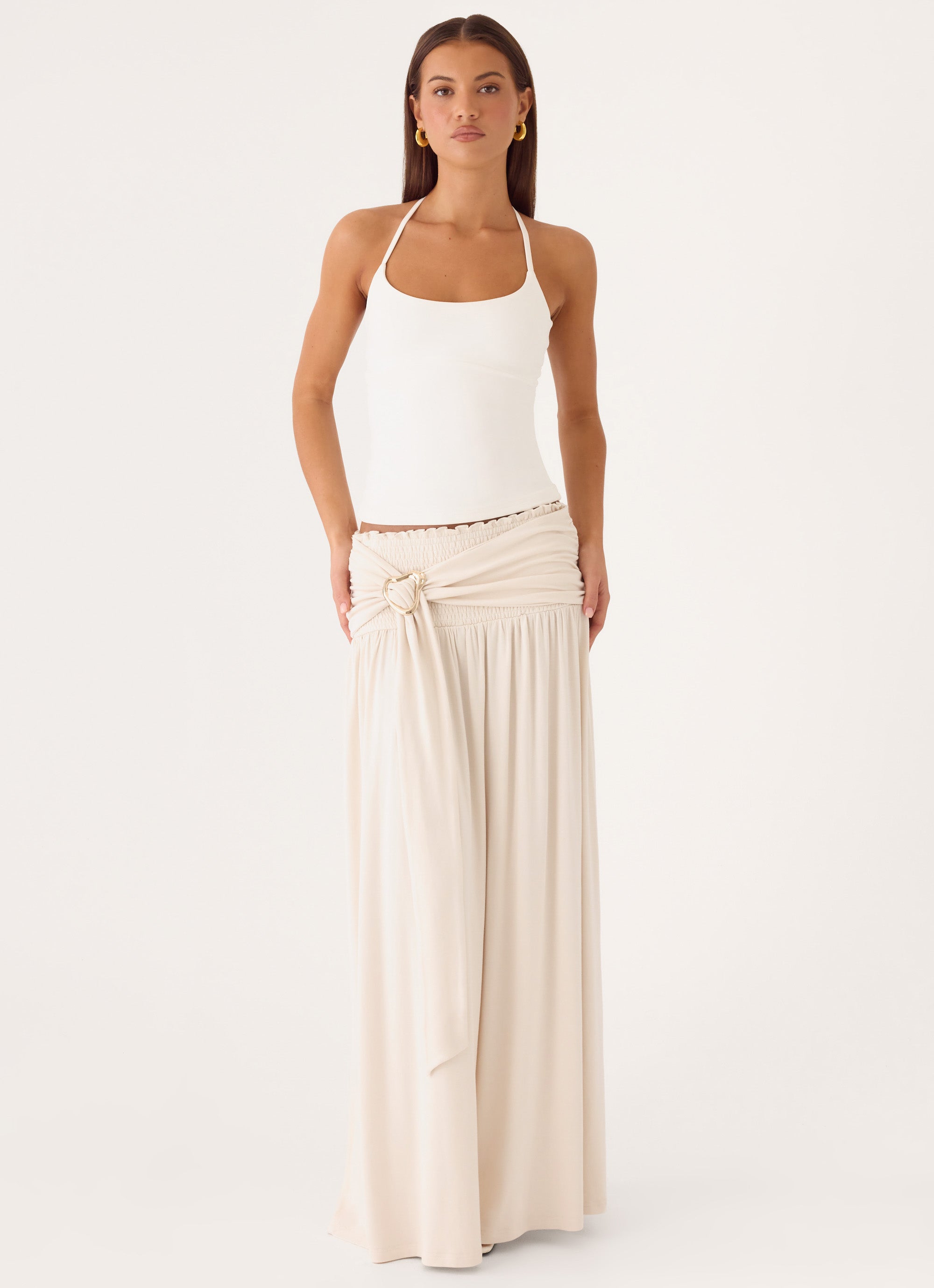 Kelli Hardware Maxi Skirt - Cream