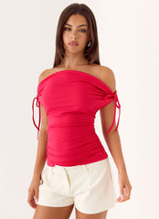 Kenia Multi Wear Top - Magenta Red