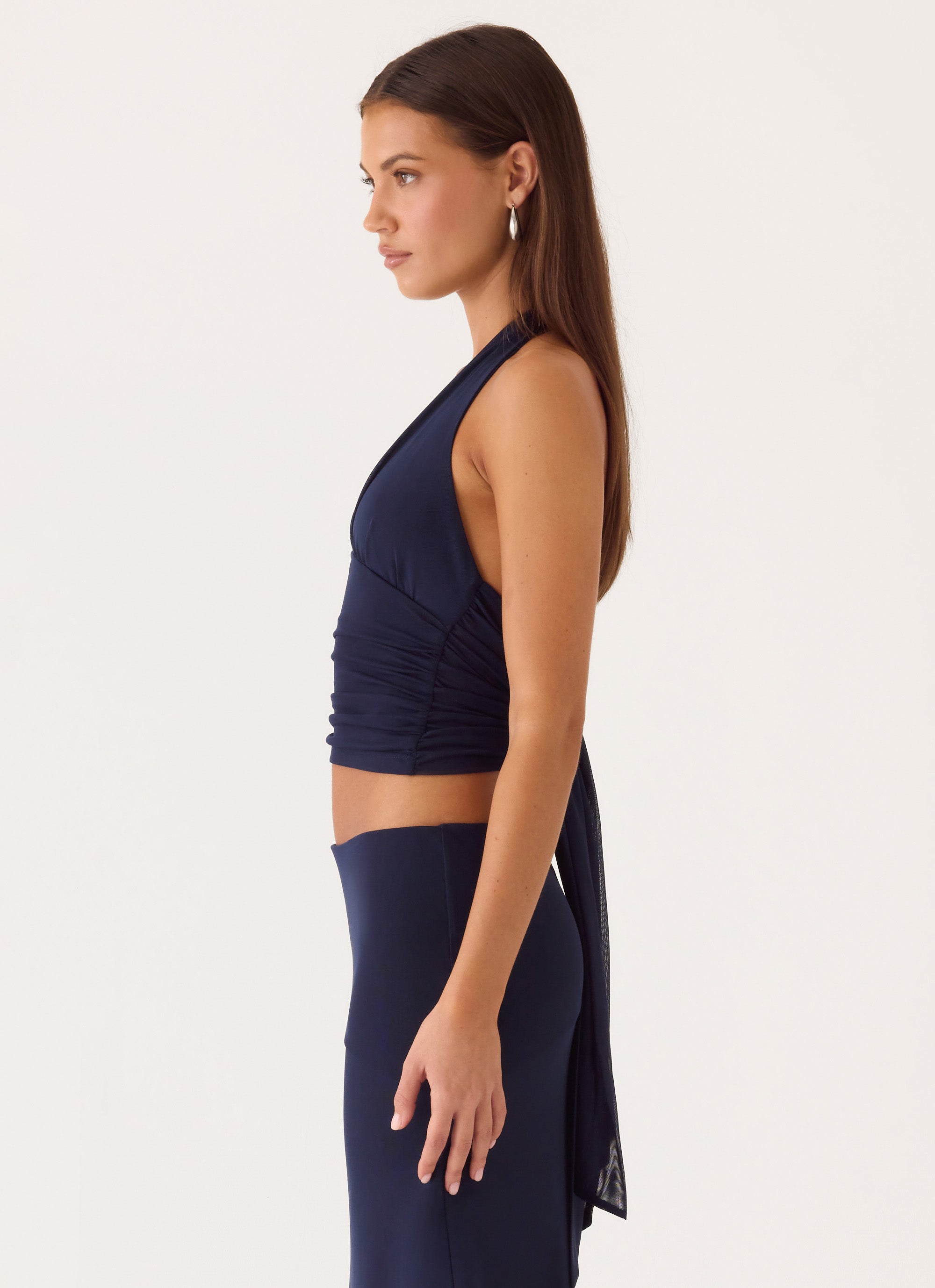 Kerrie Halter Top - Dark Navy