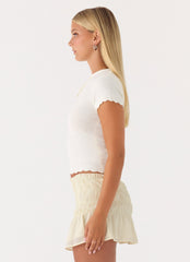 Kerrigan Knit Top - White