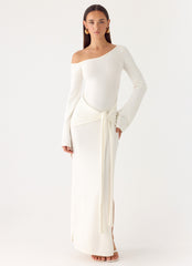 Kova Knit Maxi Dress - White