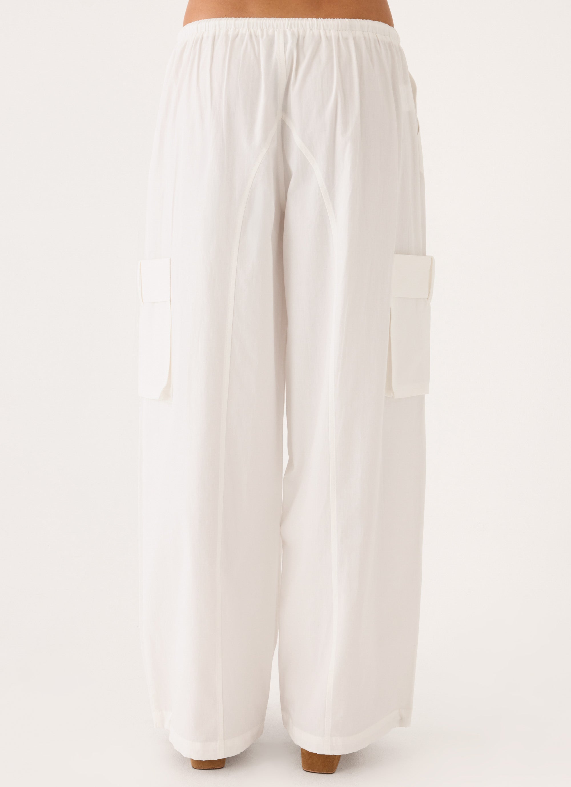 Kynzi Cargo Pants - White