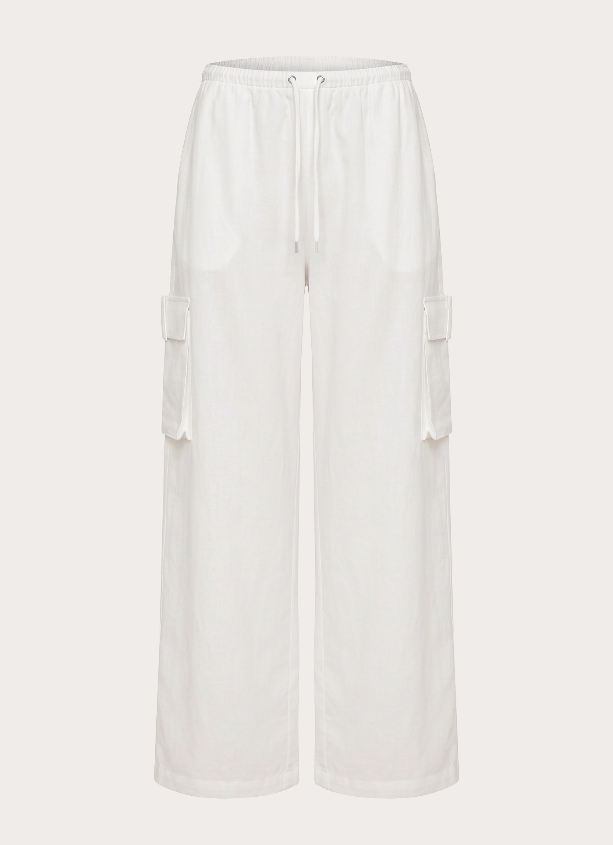 Kynzi Cargo Pants - White