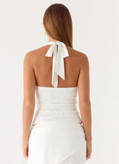 Kyre Beaded Top - White