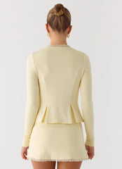 Landon Long Sleeve Top - Butter Yellow