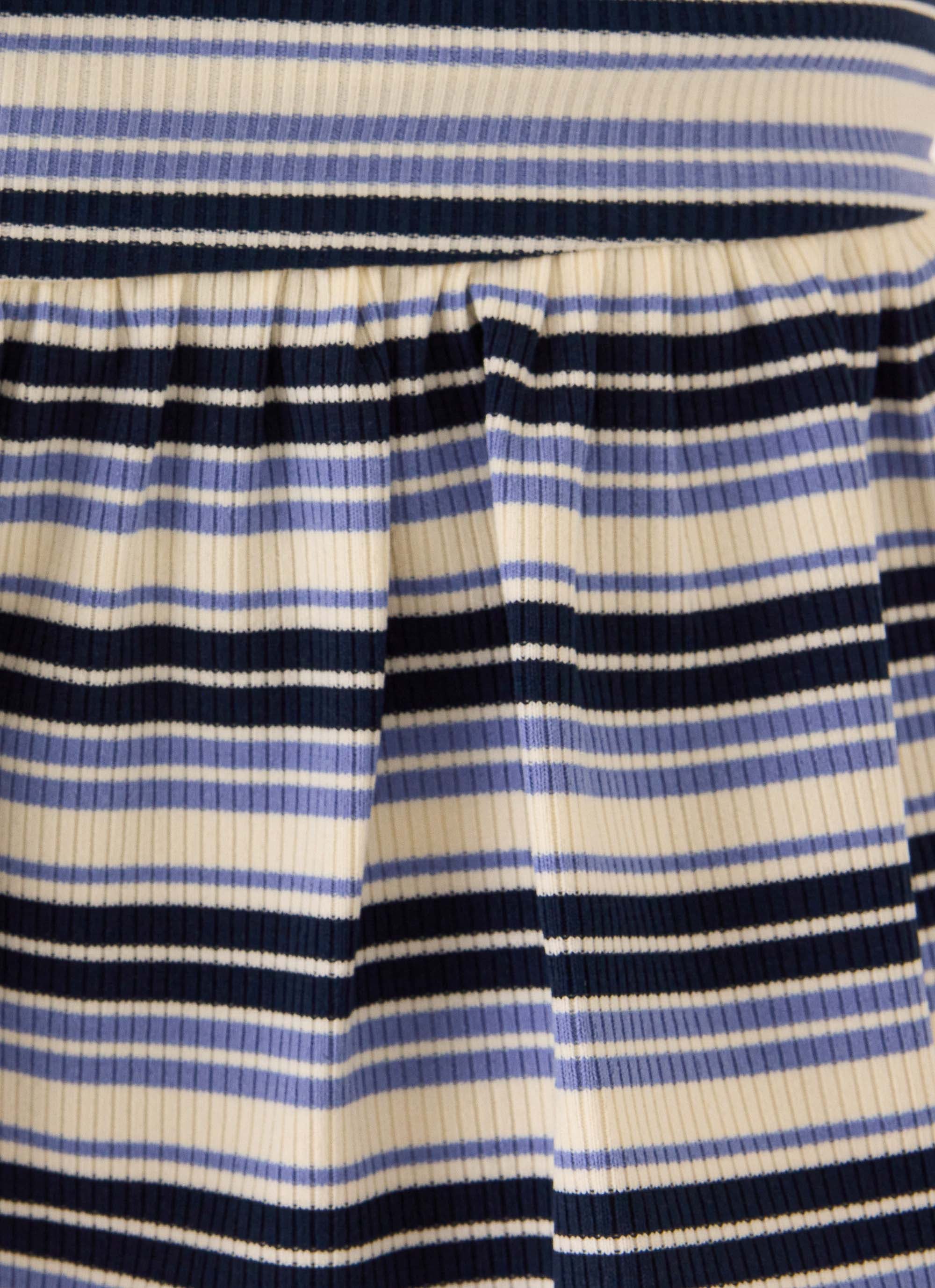 Landon Mini Skort - Blue Stripe