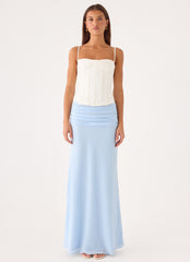 Lauretta Maxi Skirt - Baby Blue