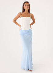 Lauretta Maxi Skirt - Baby Blue