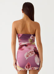 Let Love Go Mini Dress - Ombre Floral Affair