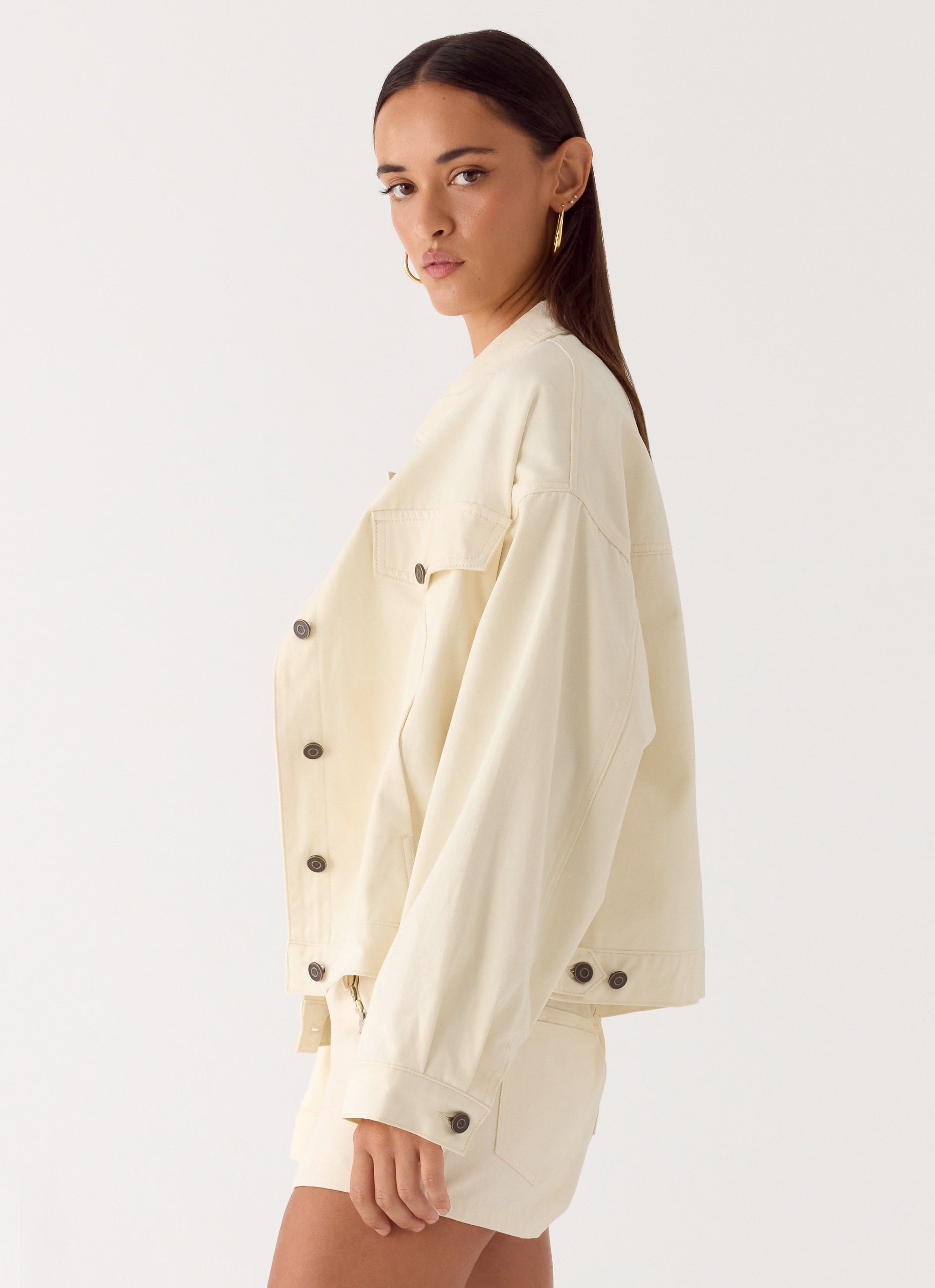 Lewis Drill Jacket - Ivory