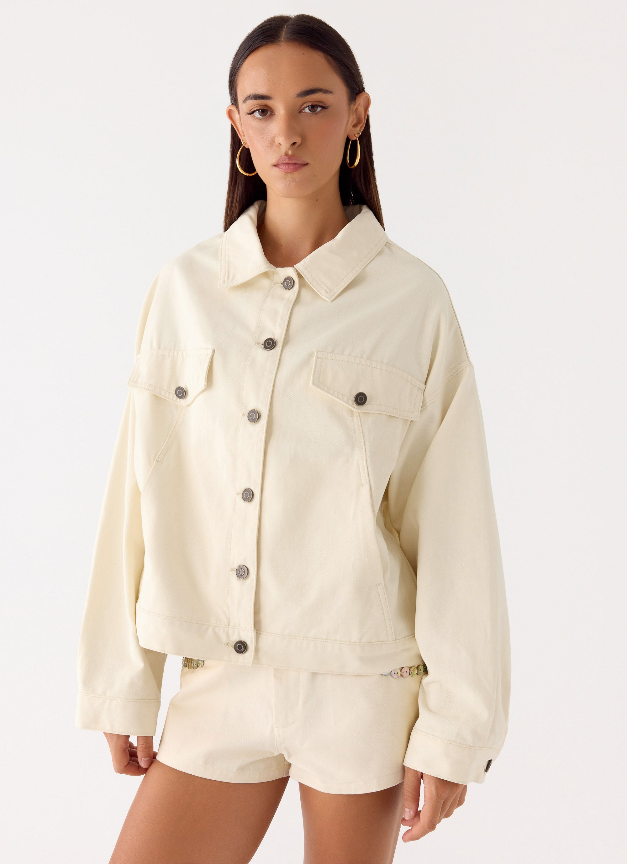 Lewis Drill Jacket - Ivory