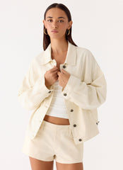 Lewis Drill Jacket - Ivory
