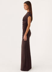 Liana Maxi Dress - Chocolate
